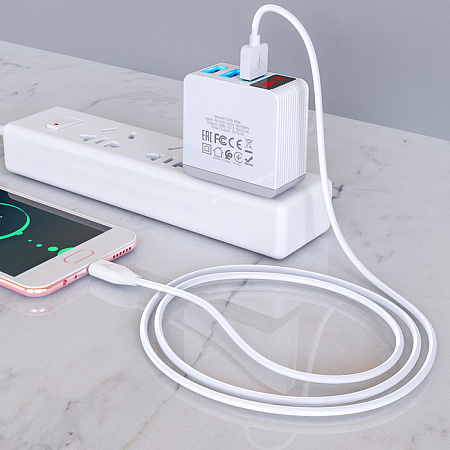 USB Кабель Micro, HOCO, X1, 2М, белый