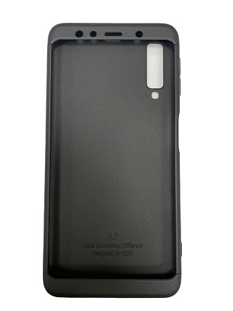 Чехол-накладка для Samsung Galaxy A7 (2018), A750F, из 3х частей, черный