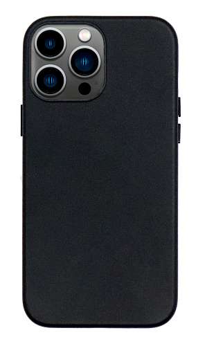 Чехол силиконовый для iPhone 13 Pro Max (6.7), Магнитный (MagSafe), экокожа, X-CASE, черный