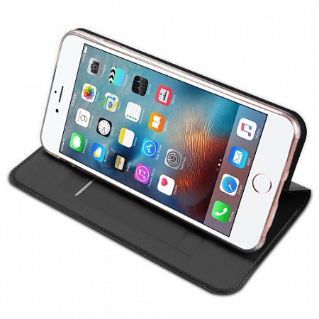 Чехол-книжка для iPhone 6 Plus/6S Plus, DU DU, боковой, серый