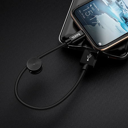 USB Кабель Type-C, HOCO, X35, 25см, черный