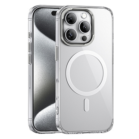 Чехол для iPhone 16 Pro, TPU 1.3 mm, Магнитный (MagSafe), AS11, HOCO, прозрачный