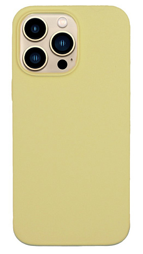 Чехол-накладка для iPhone 14 Pro Max, Silicon Case, без лого, молочный