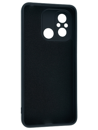 Чехол силиконовый для Xiaomi Redmi 12C (4G)/Redmi 11A/Poco C55, good quality, с защитой камеры, X-CASE, черный