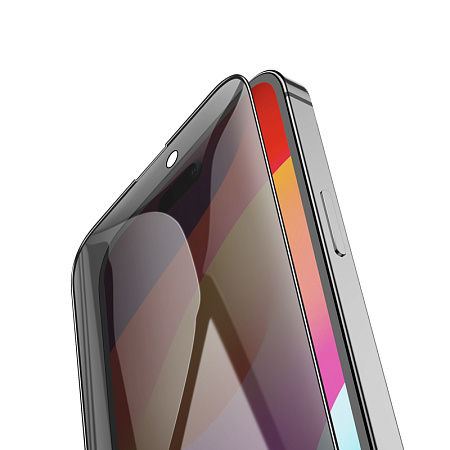    iPhone 15 Pro, A12 Pro, HOCO, Privacy Nano 3D full screen edges, 