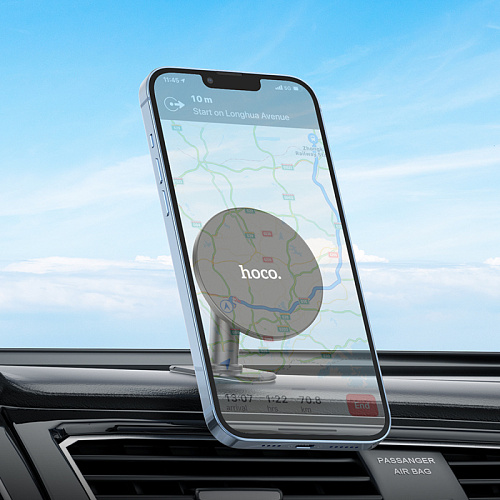 Держатель автомобильный на торпеду магнитный, H13, HOCO, Magsafe, черный