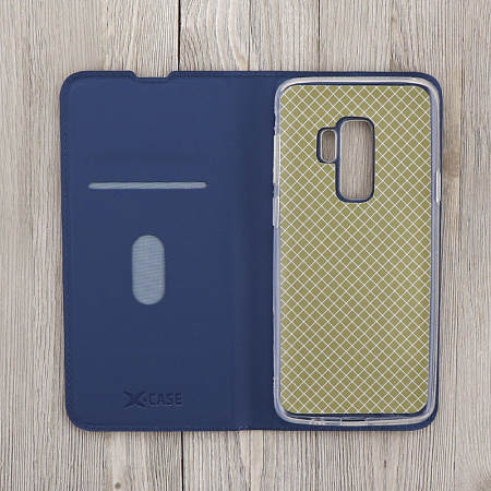 Чехол-книжка для Samsung Galaxy S9 Plus, X-CASE, боковой, синий