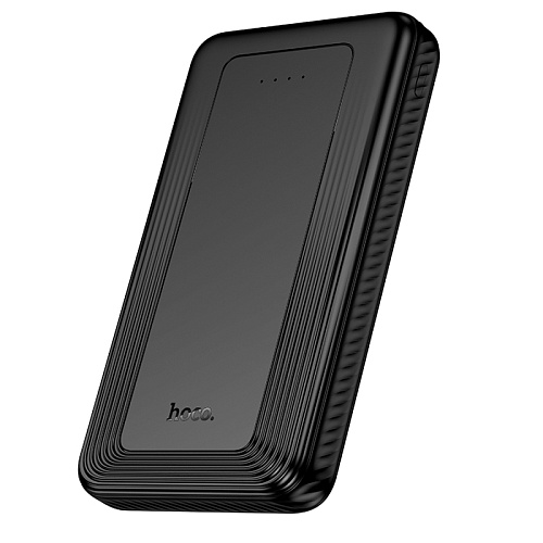 Универсальный Доп. Аккумулятор 10000mAh, J165, HOCO, 2 USB (5V/2.0A), черный