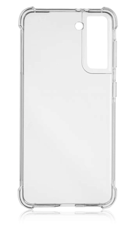 Чехол силиконовый для Samsung Galaxy S21, усиленные края, микс, X-CASE, прозрачный