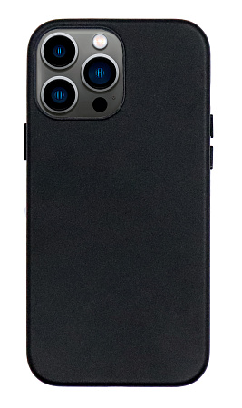 Чехол силиконовый для iPhone 13 Pro Max (6.7), Магнитный (MagSafe), экокожа, X-CASE, черный