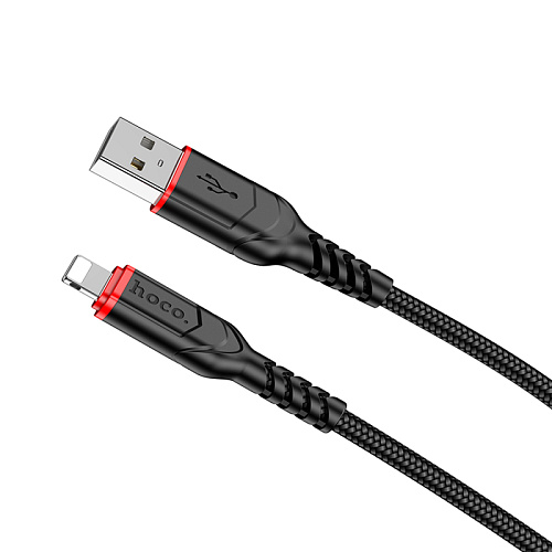 USB дата кабель Lightning, HOCO, X59, 3м, черный