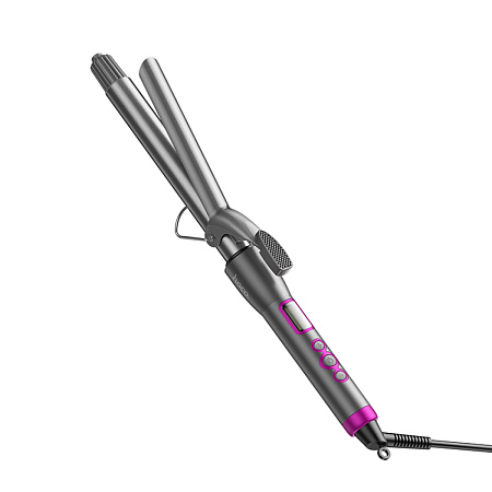 Плойка для завивки волос, HP43, HOCO, с LCD дисплеем температуры, автоматическое отключение через 60 мин, серый