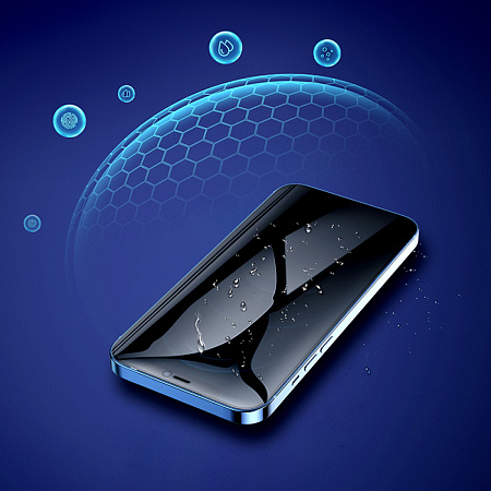 Защитное стекло на iPhone 12 (6.1)/12 Pro (6.1) A777 Plus, HOCO, антишпионское, черное