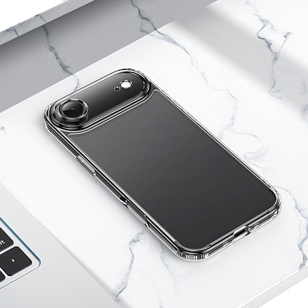 Чехол силиконовый для iPhone 17 Air, Противоударная серия TPU, HOCO, прозрачный