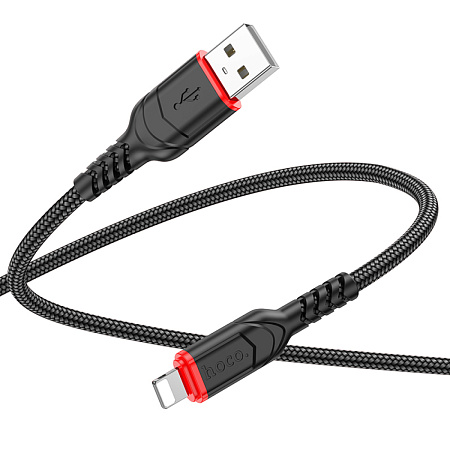 USB дата кабель Lightning, HOCO, X59, 3м, черный