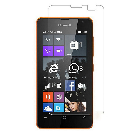 Защитное стекло на Microsoft Lumia 430, прозрачное, X-CASE