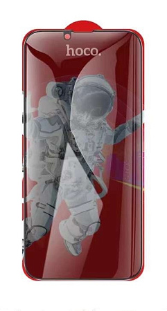 Защитное стекло на iPhone 13 (6.1)/13 Pro/14/16e, G15, HOCO, Guardian shield series full-screen anti-spy, черное
