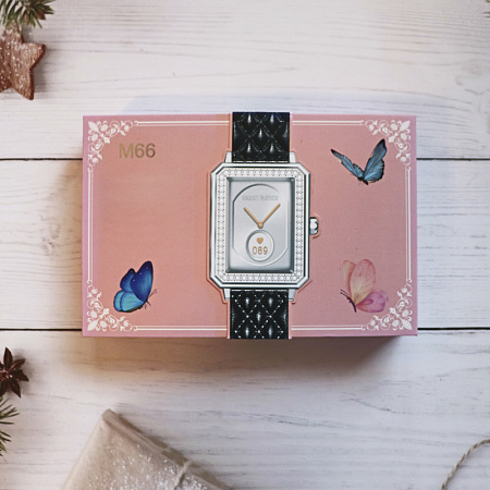 Часы Smart Watch M66, черные, голосовые вызовы