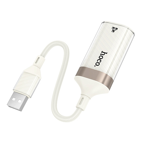 USB интернет адаптер, 100 Mbps, UA41, HOCO, цвет абрикосовый