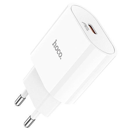 Сетевое зарядное устройство, 1 PD 20W (C94A), HOCO, белый