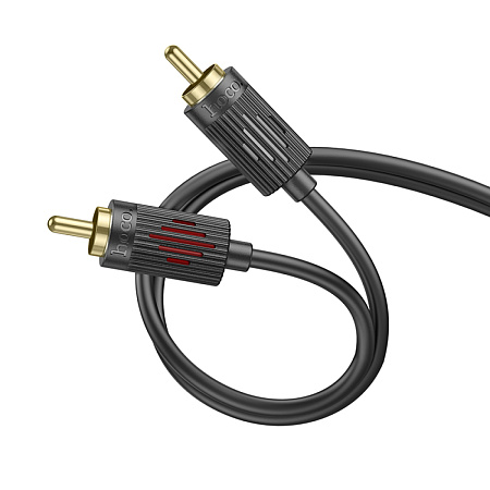 Кабель с Jack 3.5 на RCA, UPA28, HOCO, колокольчики, черный