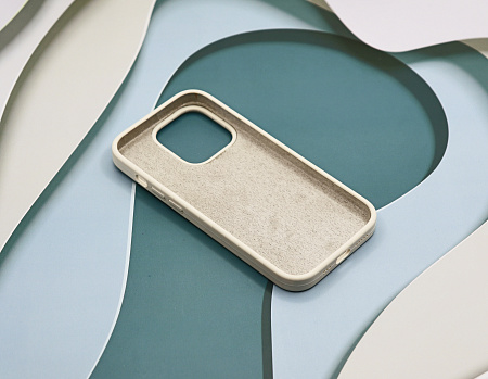 Чехол-накладка для iPhone 14 Pro, Silicon Case, без лого, слоновая кость