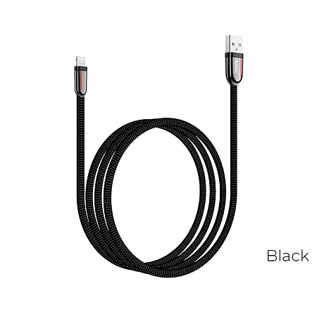 USB дата кабель Lightning, HOCO, U74, 1.2m, черый