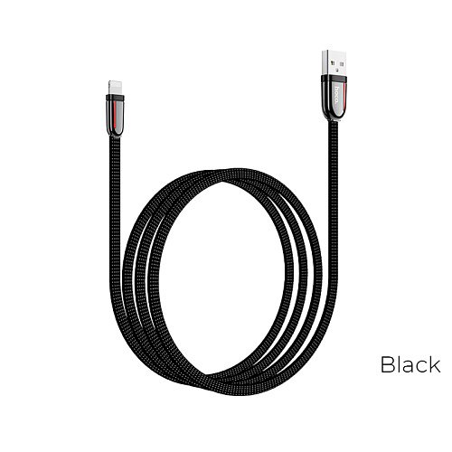 USB дата кабель Lightning, HOCO, U74, 1.2m, черый