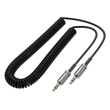 AUX Audio кабель 3,5 мм, UPA31, HOCO, витой, черный