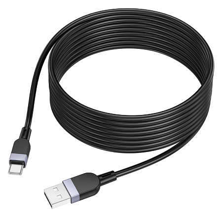 Usb кабель Type-C, HOCO, X109, силиконовый, 3м, черный