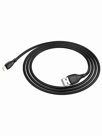 USB дата кабель Lightning, HOCO, X61, силиконовый, черный