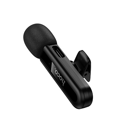 Беспроводной микрофон+приемник для Lightning, L20, HOCO, черный