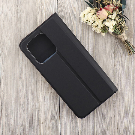 Чехол-книжка для Xiaomi Redmi Note 13 (4G), X-CASE, боковой, черный