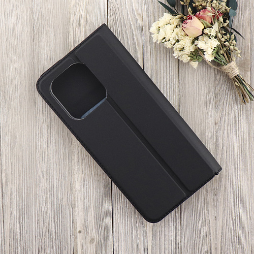 Чехол-книжка для Xiaomi Redmi Note 13 (4G), X-CASE, боковой, черный