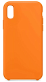 Чехол-накладка для iPhone XS Mas, Silicon Case, оранжевый