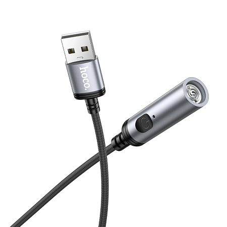 Зажигалка USB, UA30, HOCO, черный