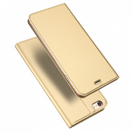 Чехол-книжка для iPhone 5/5S/5SE, DU DU, боковой, золотой