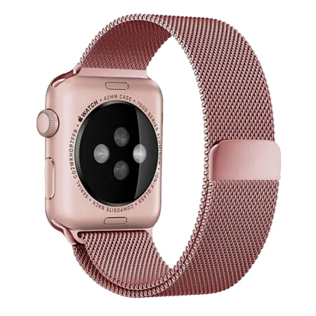 Ремешок на руку для Apple Watch 38/40/41/42 мм, HOCO, WA03, Milanese loop, розовое золото