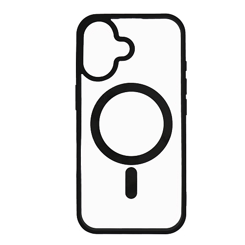 Чехол силиконовый для iPhone 16, Магнитный (MagSafe), X-CASE, черный
