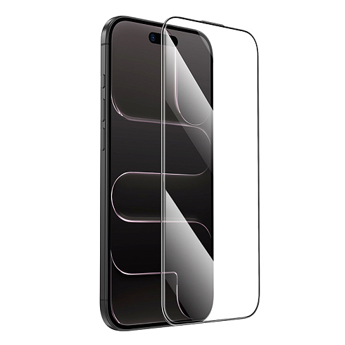 Защитное стекло на iPhone 17 Air, 20D, прозрачное с черной рамкой, X-CASE