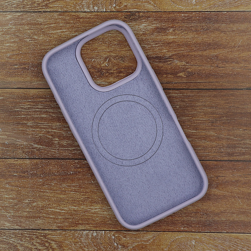 Чехол-накладка для iPhone 16 Pro, Silicon Case, магнитный (MagSafe), без лого, X-CASE, сиреневый