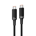 Кабель Type-C на Type-C, HOCO, U153, 100W, 1.2м, многопротокольный, черный