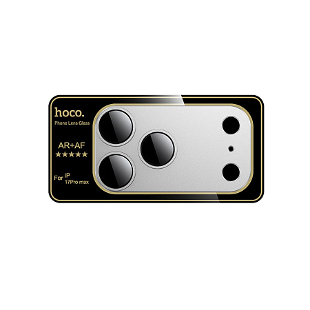 Защитное стекло для iPhone 17 Pro Max, V16, HOCO, на заднюю камеру, алюминий, серебряный