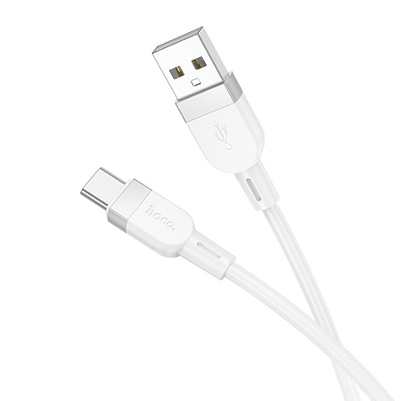 Usb кабель Type-C, HOCO, X109, силиконовый, 1м, белый
