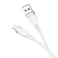 USB Кабель Micro, HOCO, X109, силиконовый, 1м, белый