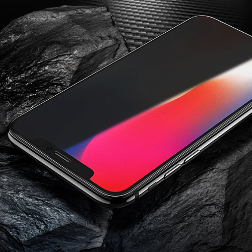 Защитное стекло на iPhone XS Max/11 Pro Max (A13), Shatterproof edges full screen anti-spy, черное