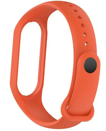 Ремешок на руку для Mi band 5/6/7, силиконовый, оранжевый
