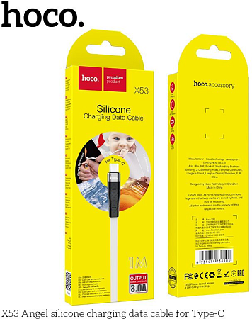 USB Кабель Type-C, HOCO, X53, белый