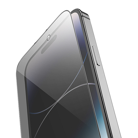 Защитное стекло для iPhone 15 Pro Max, G15, HOCO, Guardian shield series full-screen anti-spy tempered glass, черное