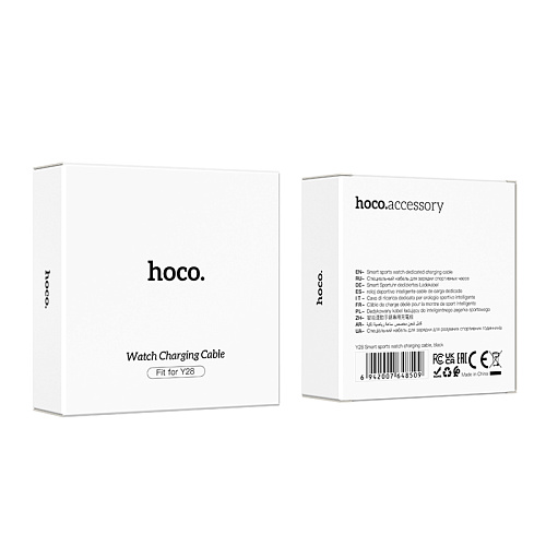 Зарядка для умных часов Y28 Smart watch, HOCO, длина кабеля: 60cm, черный